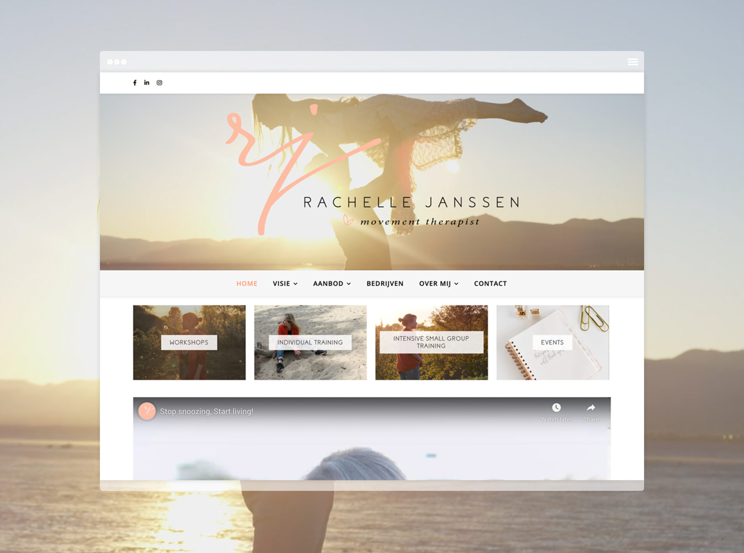 Rachelle Janssen Website Redesign