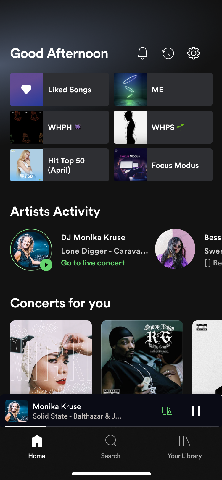 Artist Activity - screen 1