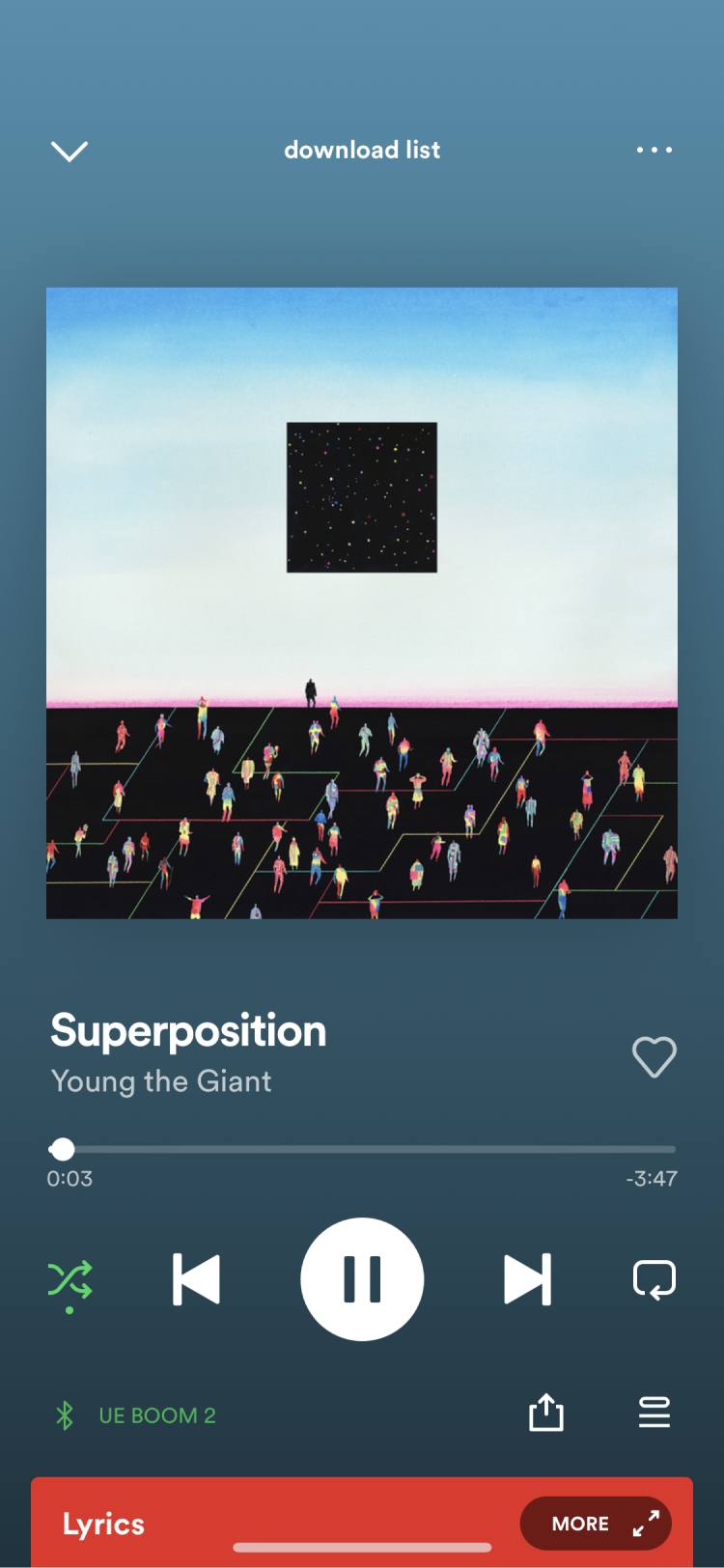 Add song to playlist button